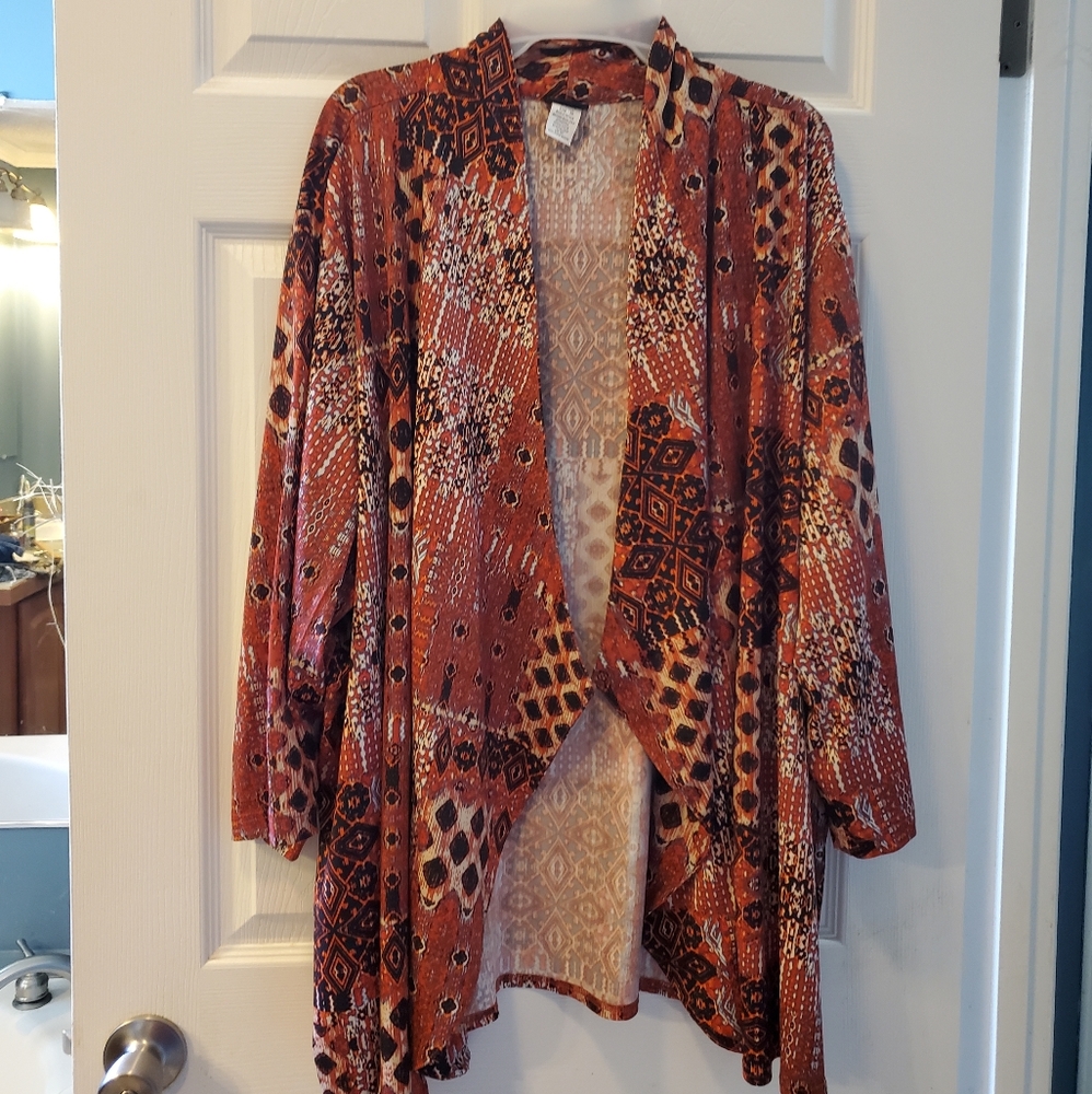 4x kimono style cardigan